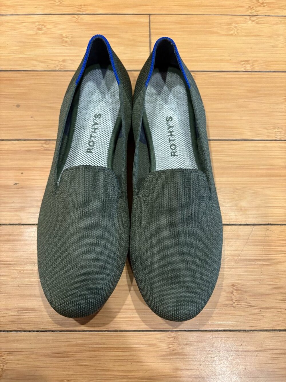 Rothy's Loafer Green Flats Size 9 GUC